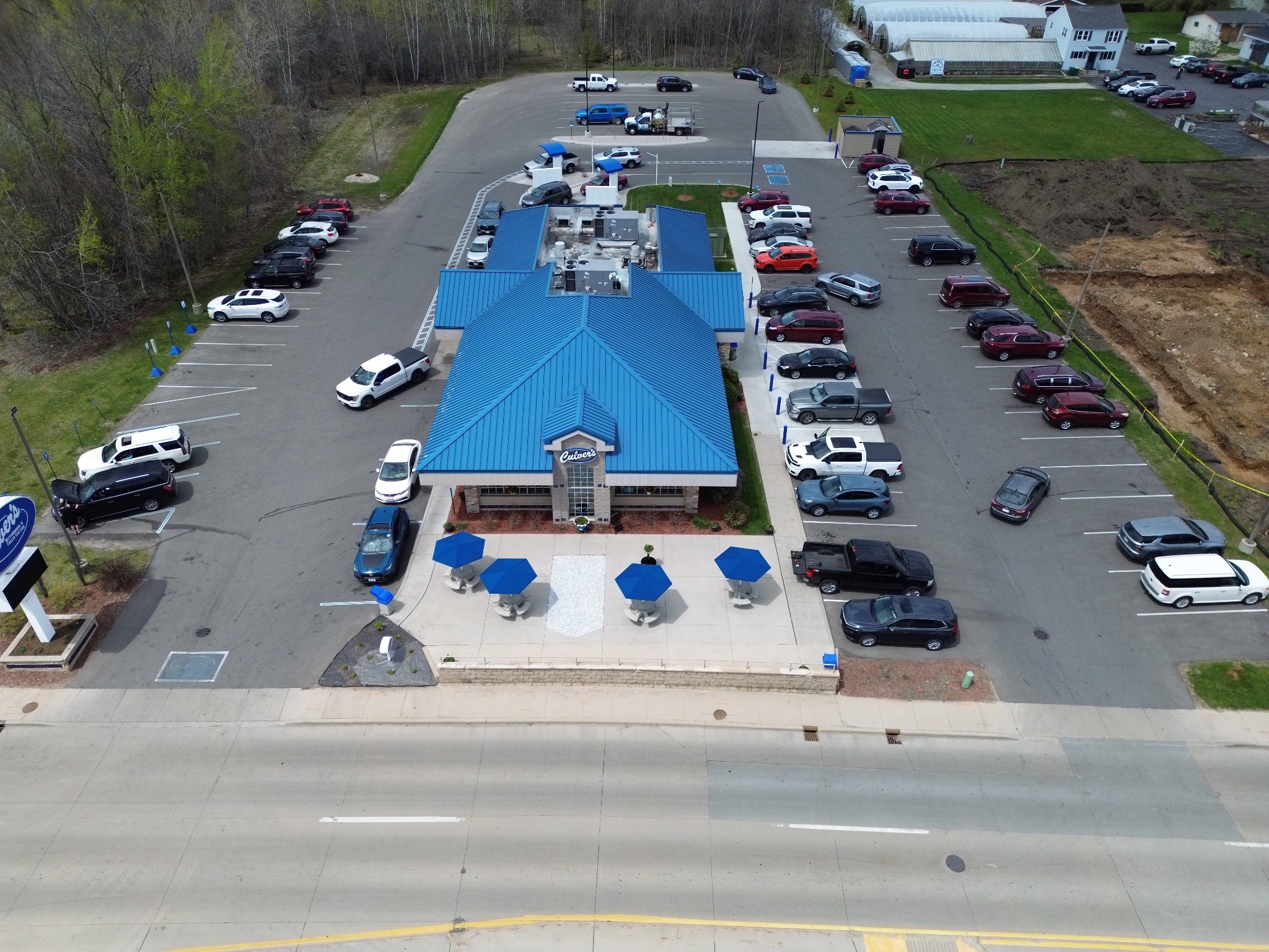 Aerial real estate property photo angle 2